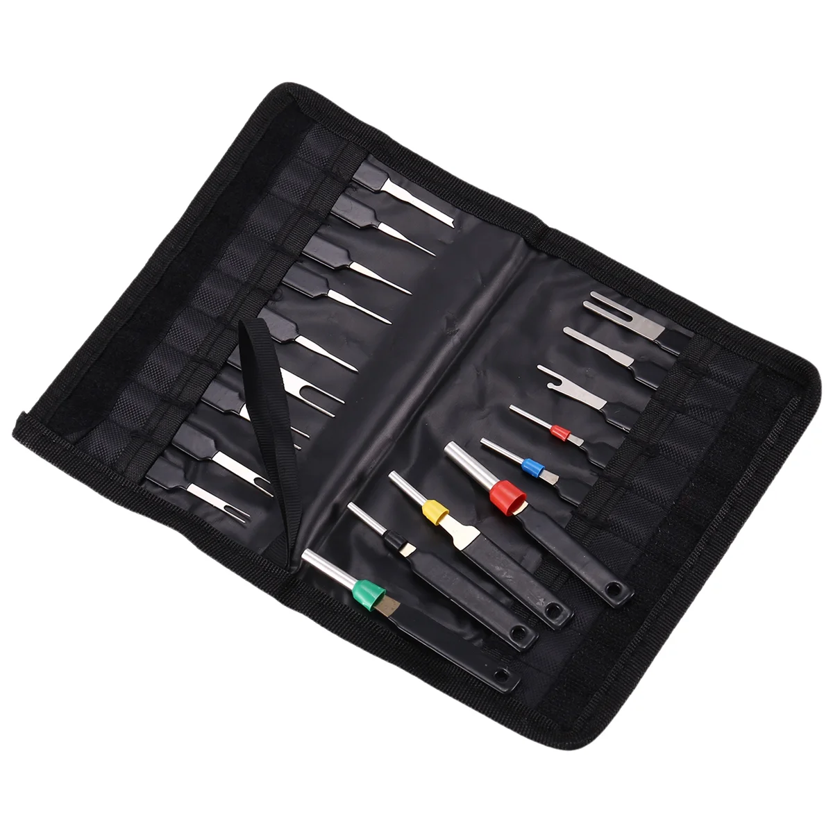 Auto Terminal Removal Tool, Car Electrical Wiring Pin Extractor Connector Puller Kit ,Depinning Tool Set(18Pcs)