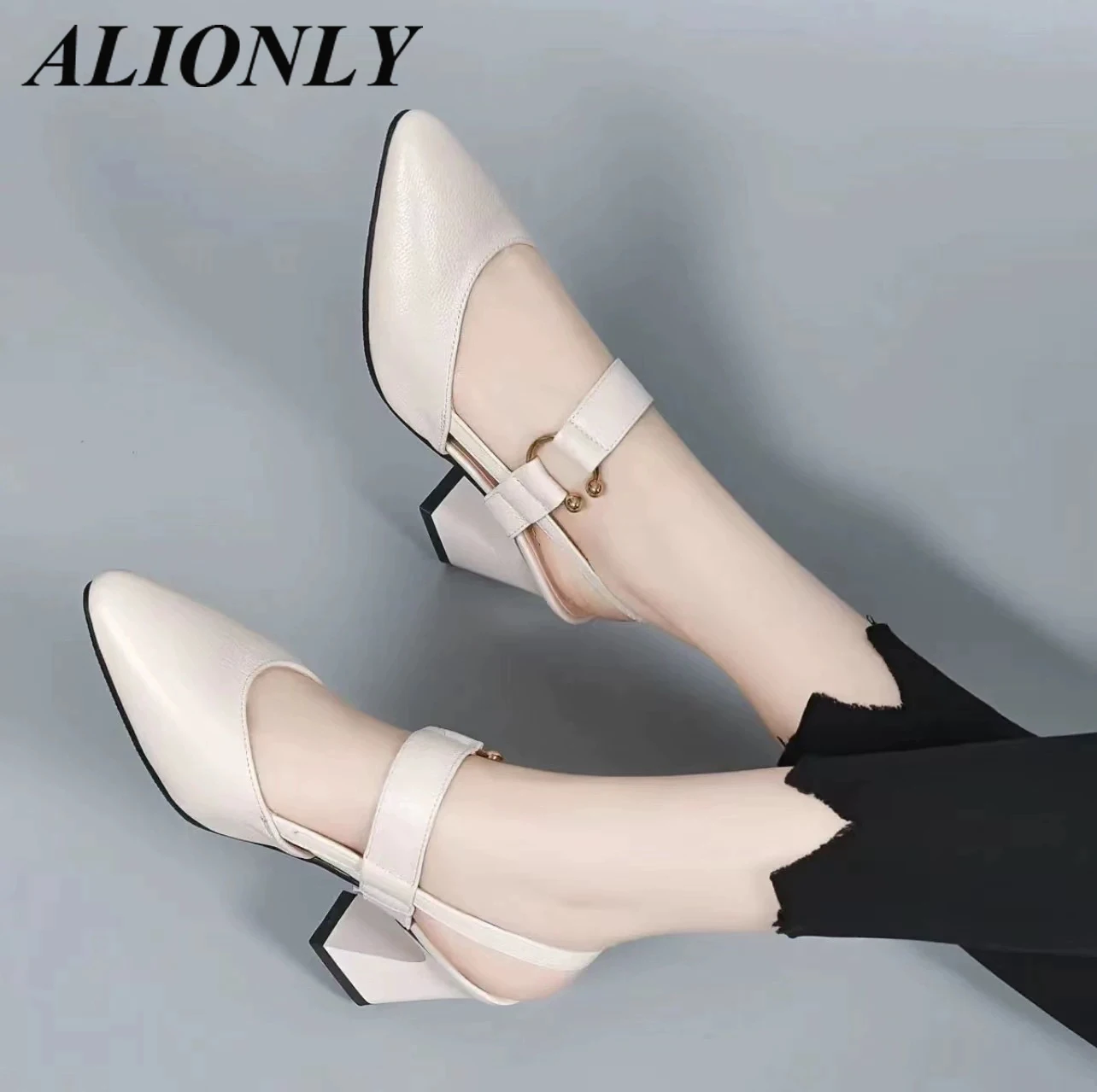 

Alionly 2026 New Summer Fashion Transparent Butterfly-knot Open Toe Woman Sandals Platform High Heels Buckle Shoes