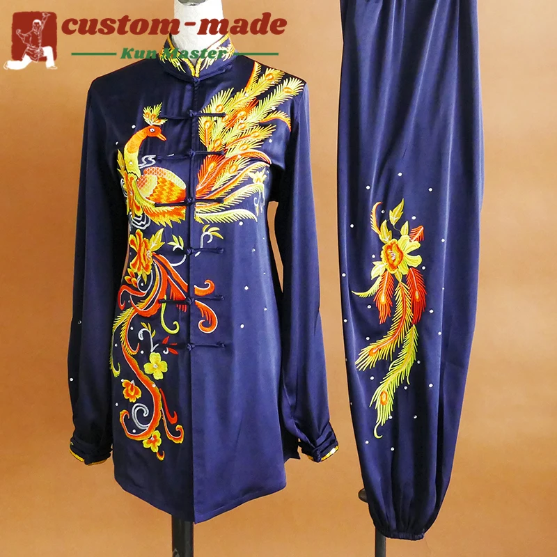 Custom Martial Arts Uniform Embroidered Tai Chi Suit Premium Kung Fu Uniform for Competitions Performances and Daily Wear