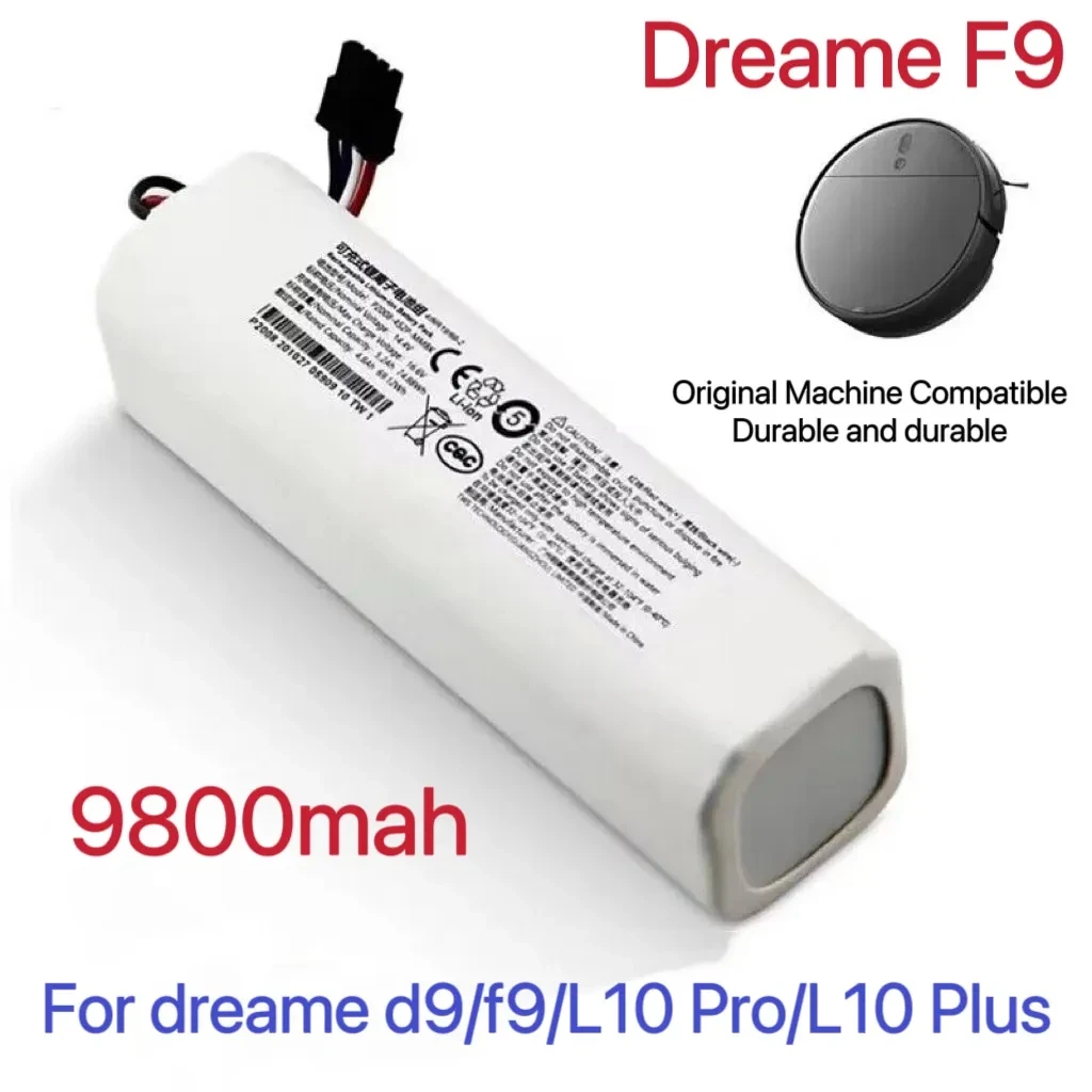 14.4V 9800mAh Robotic Vacuum Cleaner Replacement Battery For Dreame F9 D9 L10 Pro Plus RLS3 RLS5 RLS5L RLS5D Part