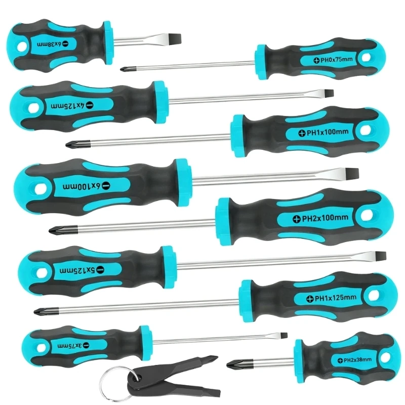 set-di-12-cacciaviti-magnetici-in-acciaio-al-cromo-vanadio-per-manutenzione-e-assemblaggio-con-diverse-specifiche