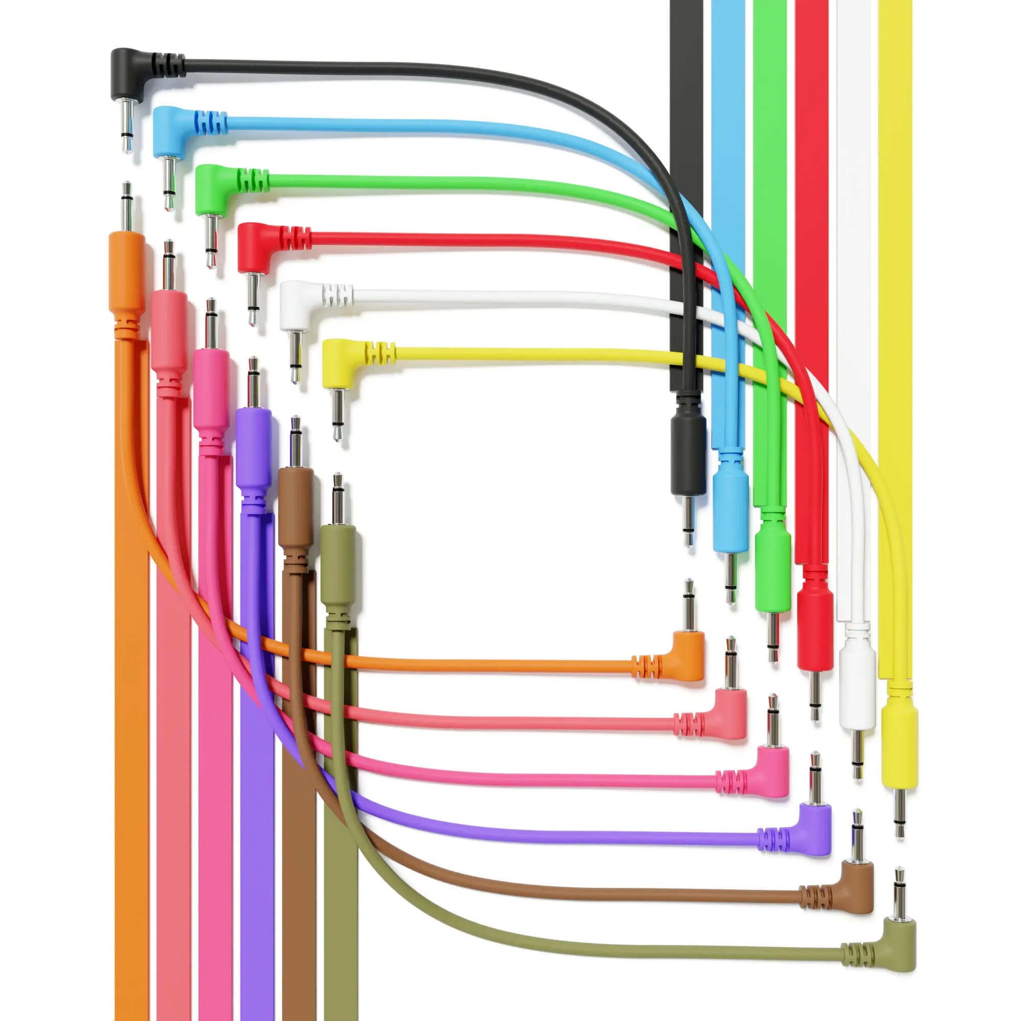 ExcelValley - Hybrid Mono Modular Patch Cables TS 3.5mm 1/8