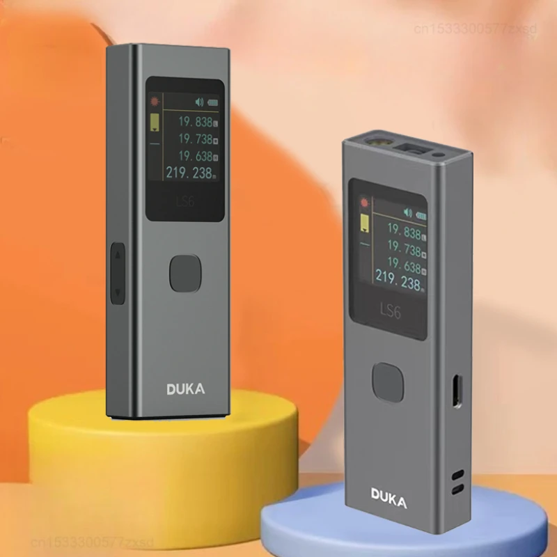 DUKA ATUMAN-Télémètre laser LS6, 40m, mini distancemètre, outils de mesure, portable, aste, marqueur de ligne