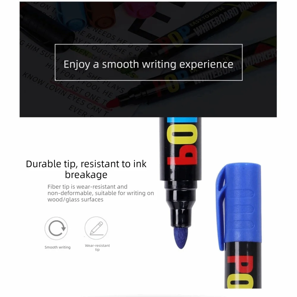 

8/12 цветов маркеры для доски стираемые многоразовые маркеры для доски набор маркеров