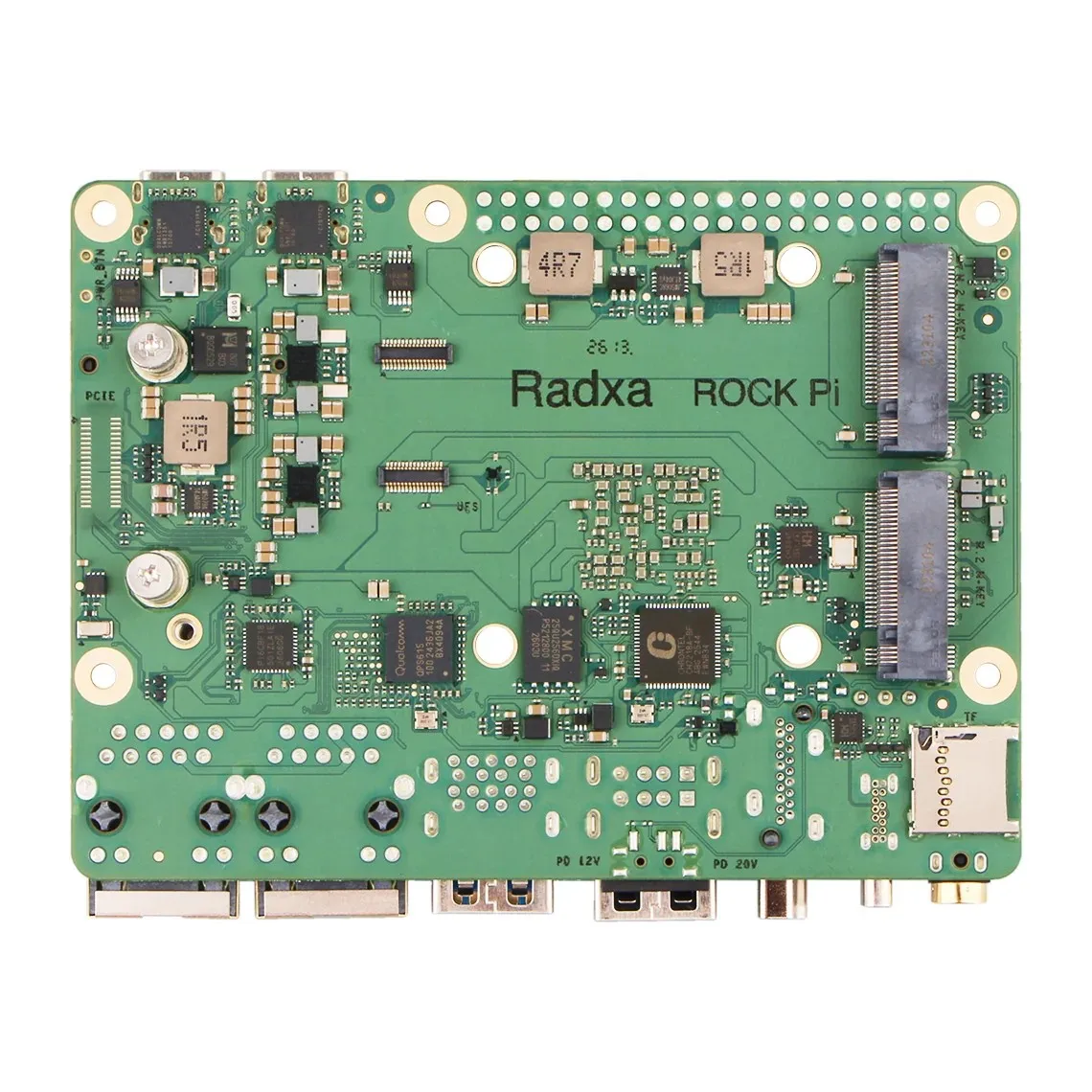 Radxa Dragon Q8B 4/8/16/32GB RAM 29+TOPS Computing Power Eight Core High Performance CPU 4K Display Dual 2.5G Ports