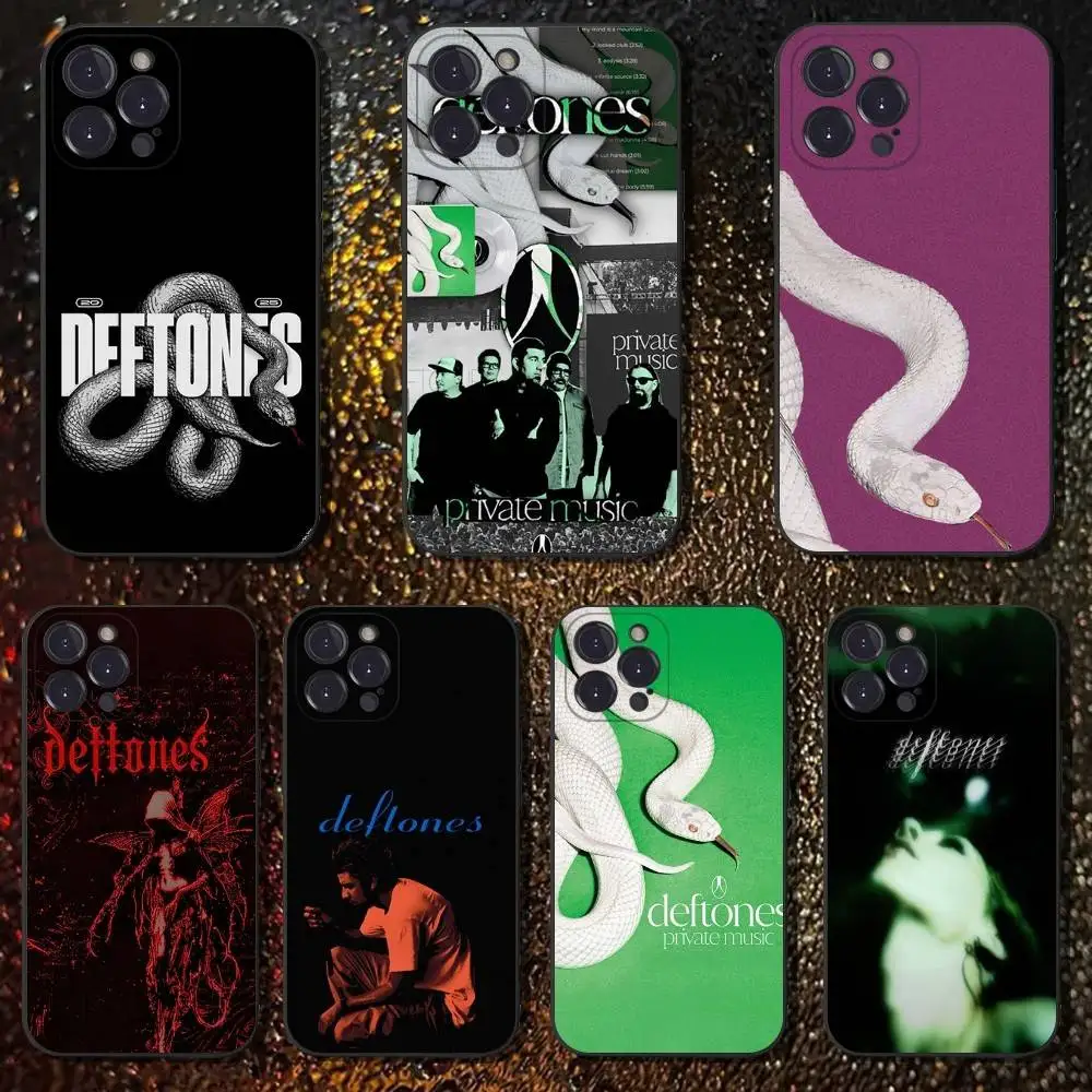 

Private Music D-Deftones Phone Case For iPhone 6,17,16,15,14,13,12,11 Plus,Pro Max,XS,X,XR,SE,Mini,8,7,Soft Silicone Black Cover