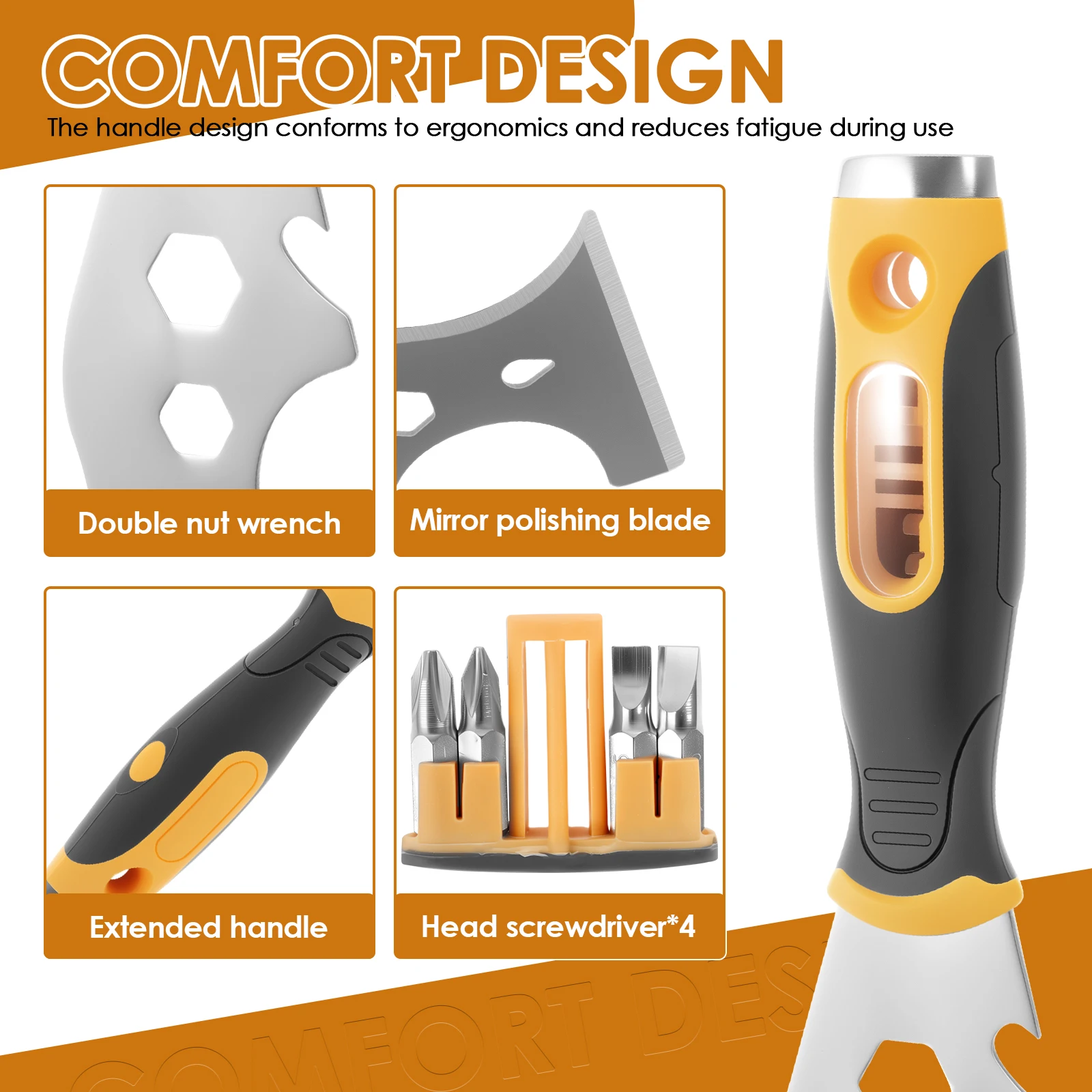 乾式壁ペイントスクレーパーお手入れ簡単ペイントツール多用途ステンレス鋼パテナイフスクレーパープロフェッショナルペイントスクレーパーツール