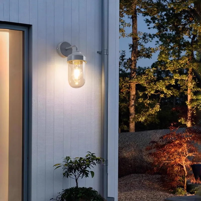 Outdoor LED Wall Lamp IP65 Waterproof and Moisture-proof Garden Light Balcony Corridor Corridor Rust-proof Household Wall Lights