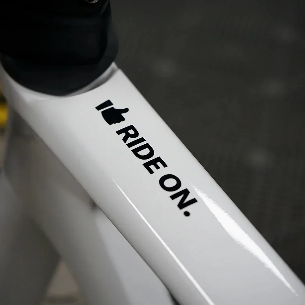 1PC Ride On Bicycle Frame Vinyl Sticker Waterproof MTB Bike Top Tube Handlebar Decal for Bike Frame Customization Decor