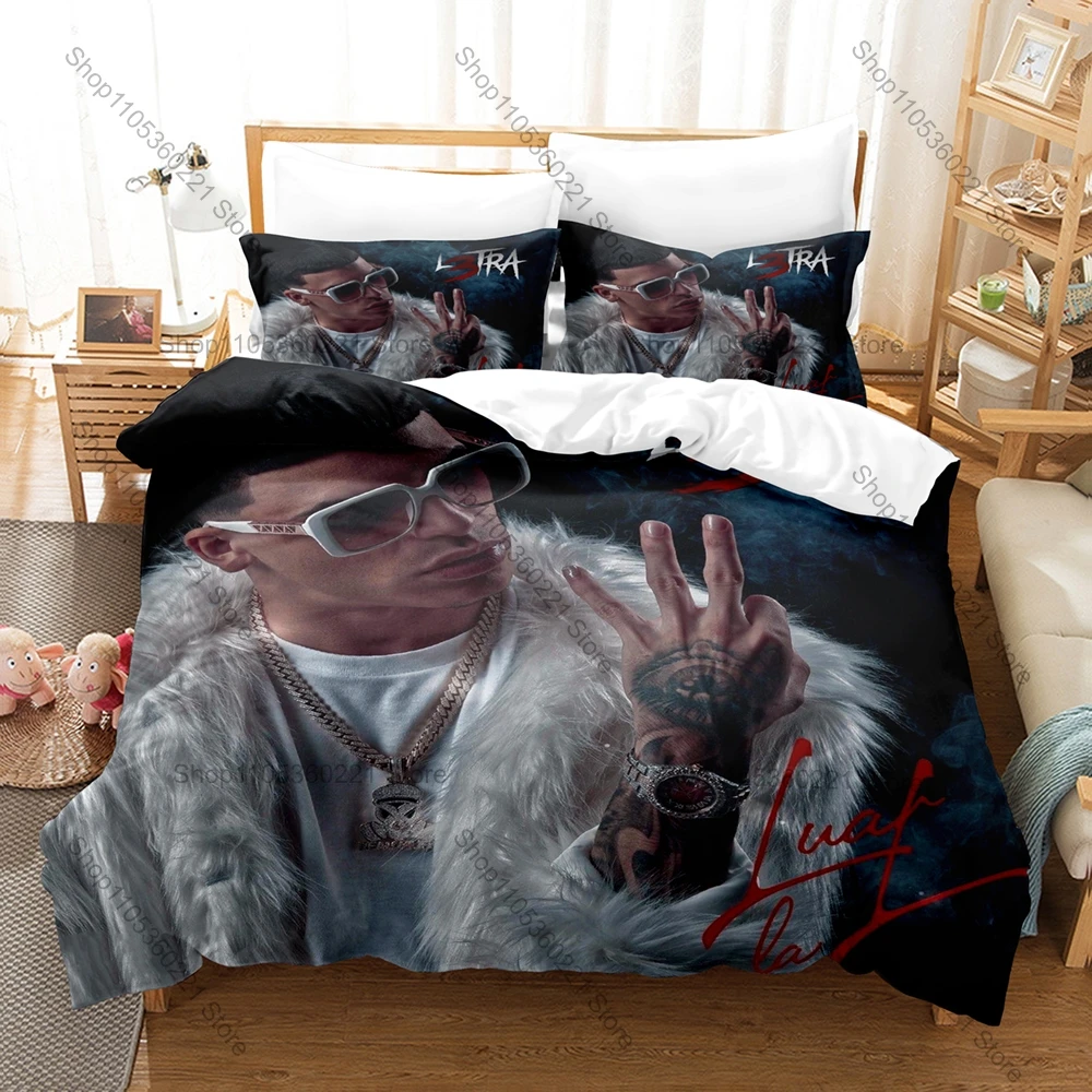 Personality Luar La L L3TRA New Bedding Set For Urban Music Fans Soft Quilt Cover Set With Pillowcases Home Dorm Room Decoration