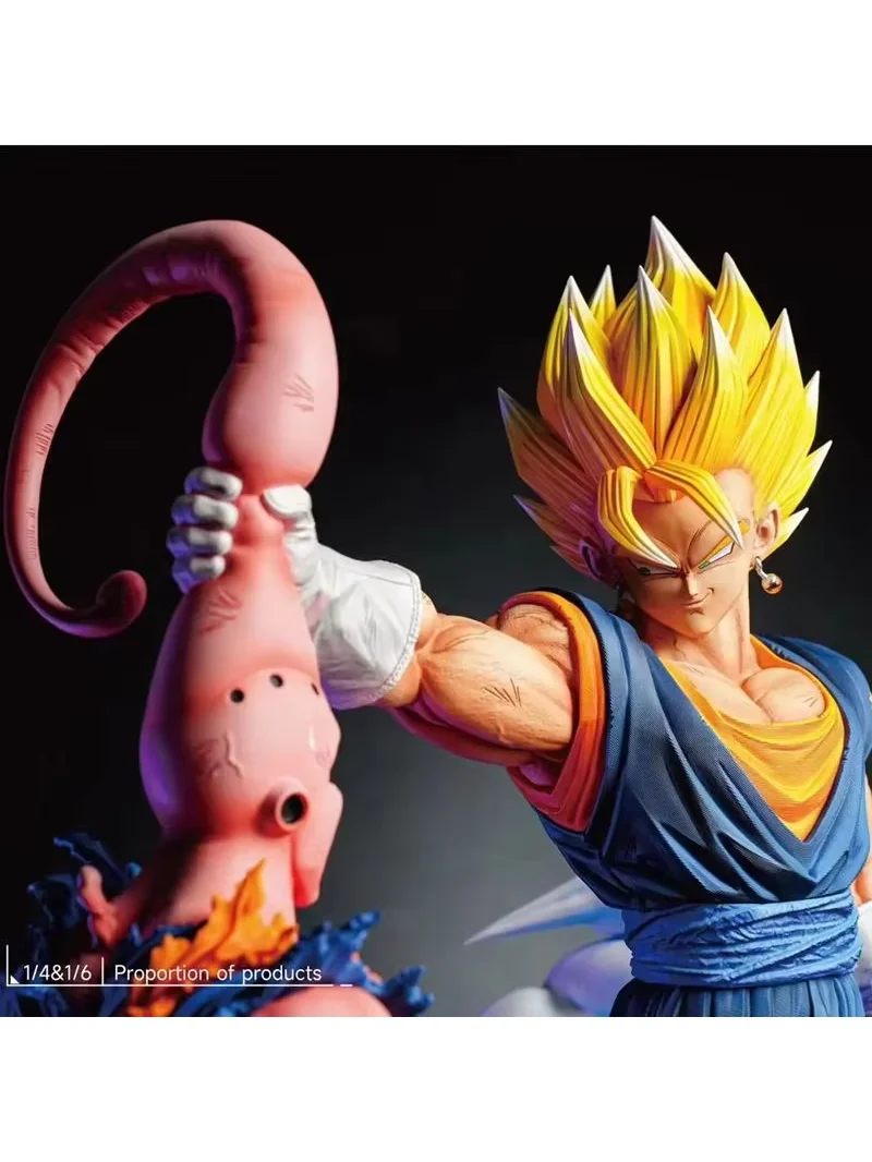 Heißer 33 cm Cartoon Dragon Ball Z Cartoon Charakter Majin Buu Vs Vegetto Unterstützt Gk Digitale PVC Statue Sammlung Modell puppe Statu