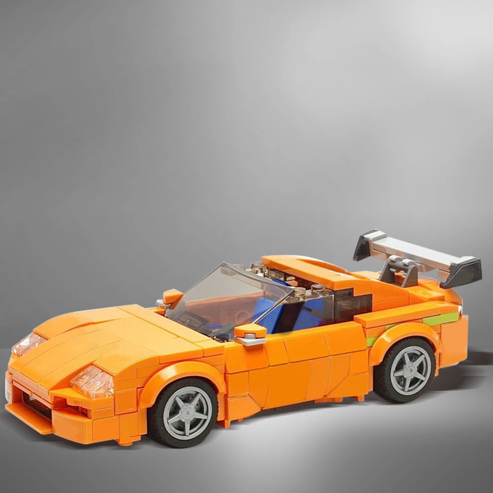 MOC Speed Champions Supra Hornet Car Building Blocks Model Technique Racing Sports Car MOC Supercar Vehicle Set Bricks Toys