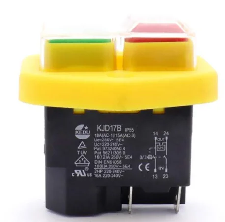 1PCS  Electromagnetic Switch  KJD17B  KLD-28A KLD-28 220V  Waterproof Magnetic Switch Start Switch Electric Tool Switch