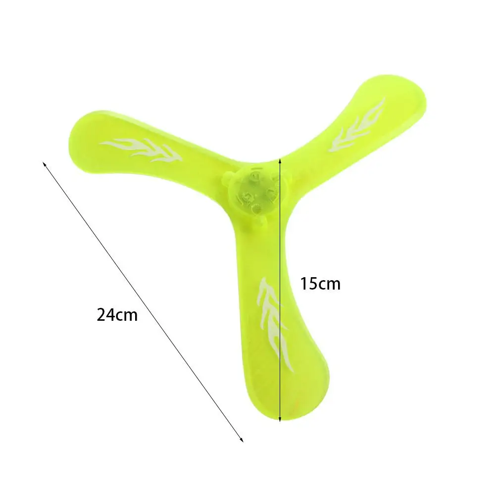 Sport ritorno Boomerang gioco interattivo luminoso 3 foglie Boomerang LED Light Boomerang Thrower Toys Flying Boomerang Toy