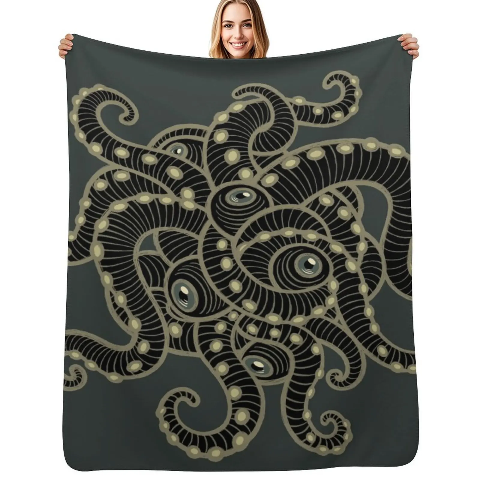 

Cthulhu Lifestyle Throw Blanket Multi-Purpose Thins Decorative Sofa Moving Blankets