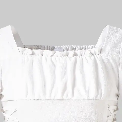 10 best sales vit flickaklänning - №10