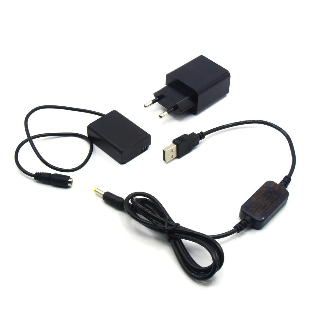 BP1030ดัมมี่แบตเตอรี่ + QC 3.0ที่ชาร์จอย่างรวดเร็วสายอะแดปเตอร์ USB สำหรับ Samsung NX200 NX210 NX1000 NX300 NX2000กล้อง BP1130