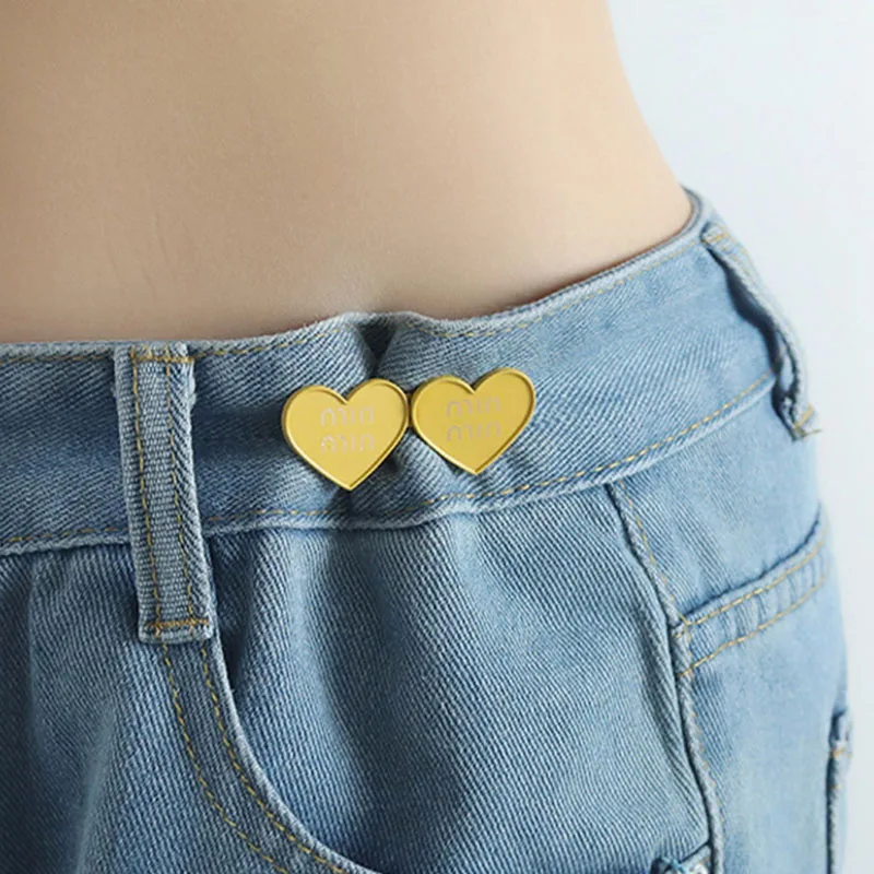 1Pcs Adjustable Clips for Pants Fastener Pants Pin Retractable Button Loose Button for Waist for Jeans Perfect Fit Reduce Waist