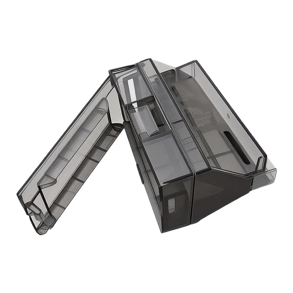 Transparent Dustbin Accessory for Dreame S60PRO Robot Vacuum 14x7x7 cm Plastic Bin One Click Emptying Smooth Interior