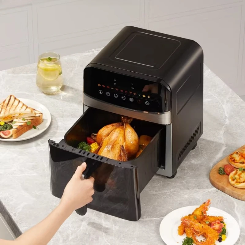 Internal and External Metal Household Visual 6L Large Capacity Upper and Lower Double Heat Source Electric Fryer Oven