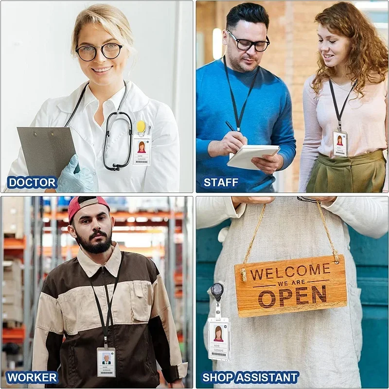 5 Pieces of Transparent Single-card Plastic Card Holder PS Material Vertical Hard ID Card Is Dustproof and Easy To Take Kpop