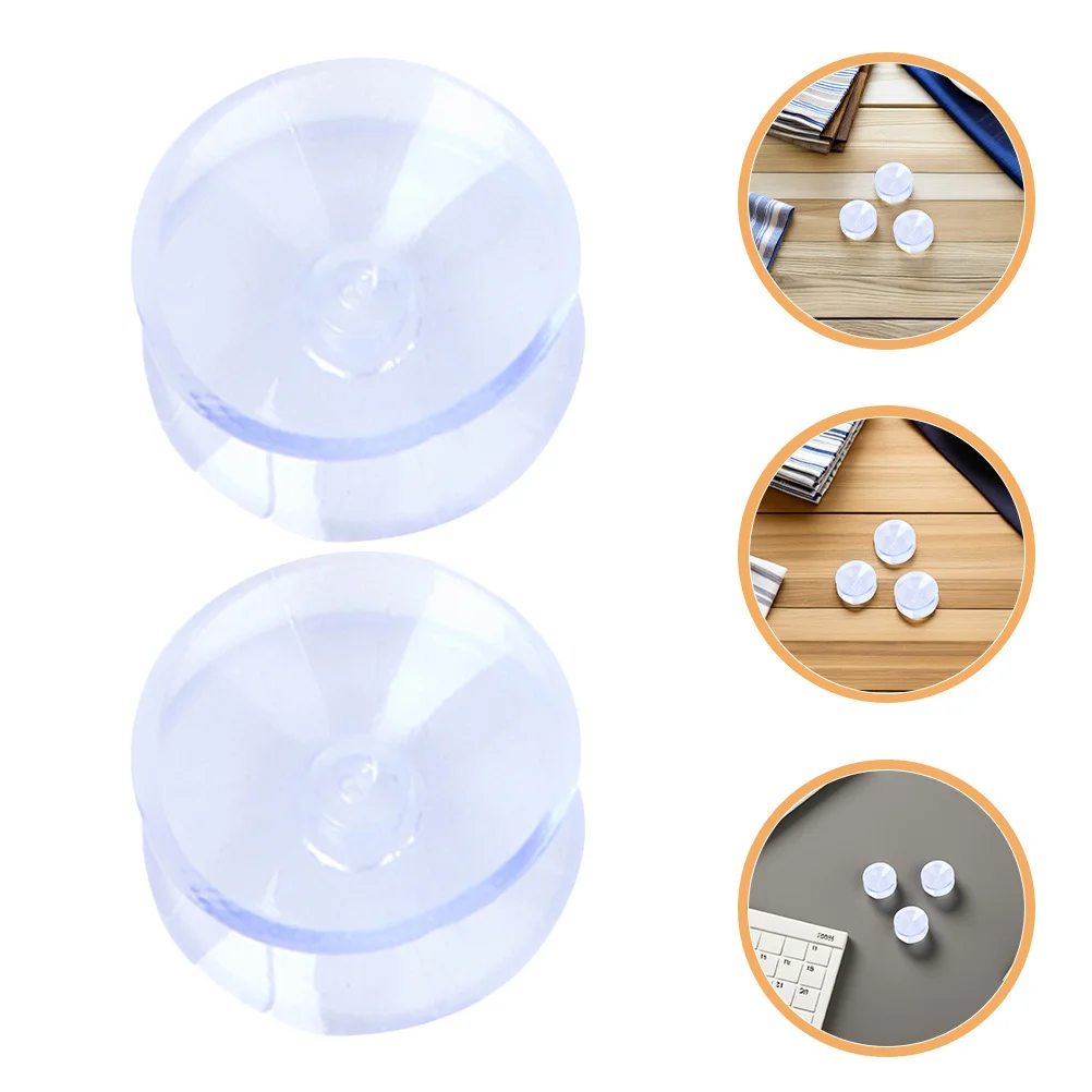 

16pcs Glass Anti Slip Pads Transparent Soft Rubber Bumpers 20Mm Non Adhesive Reusable Table Top Protectors For Tables Tiles Hard