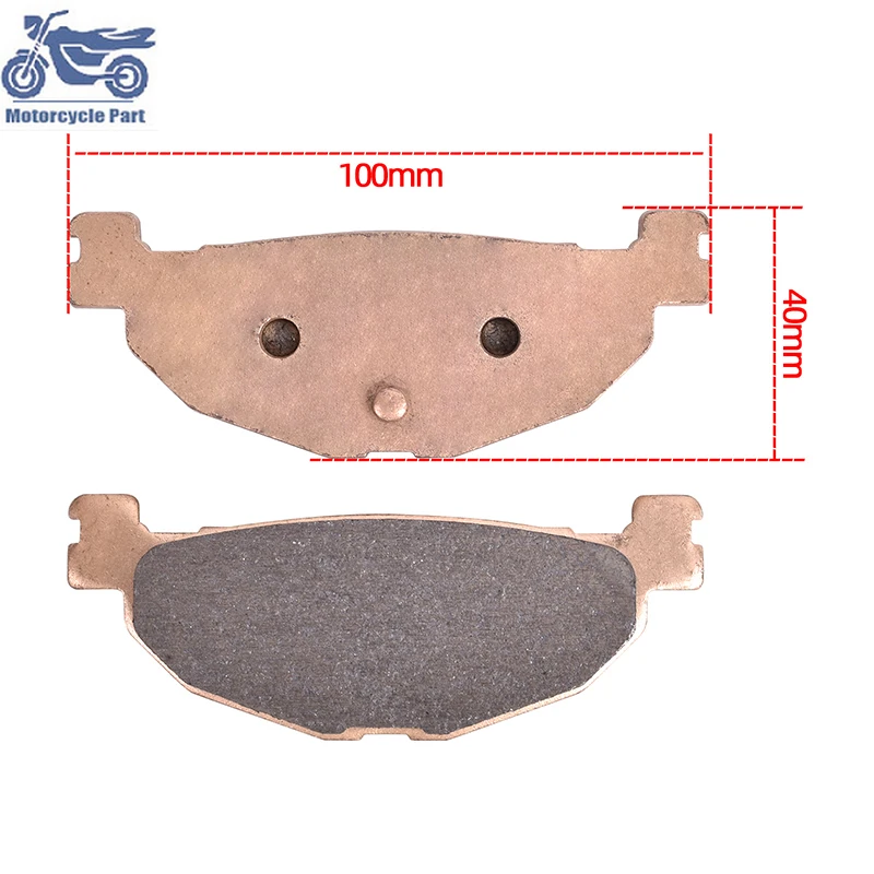 Plaquettes de frein arrière frittées en cuivre pour moto, pour YAMAHA XP 500 XP500 TMax 2004-2007 YP400 YP 400 2005-2013 majesté CP250 2008-2011