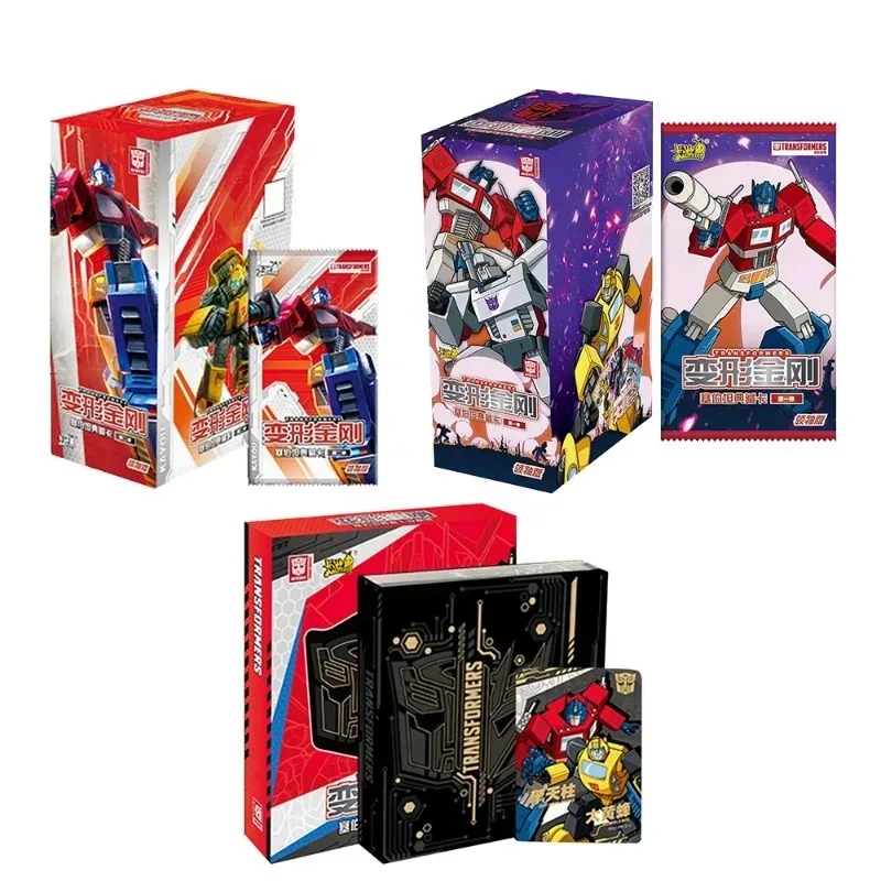 KAYOU Transformers Cards Anime Leadership Edition Collection Card Boxes Film Peripherals Collectible Cards Kids Gifts Toys