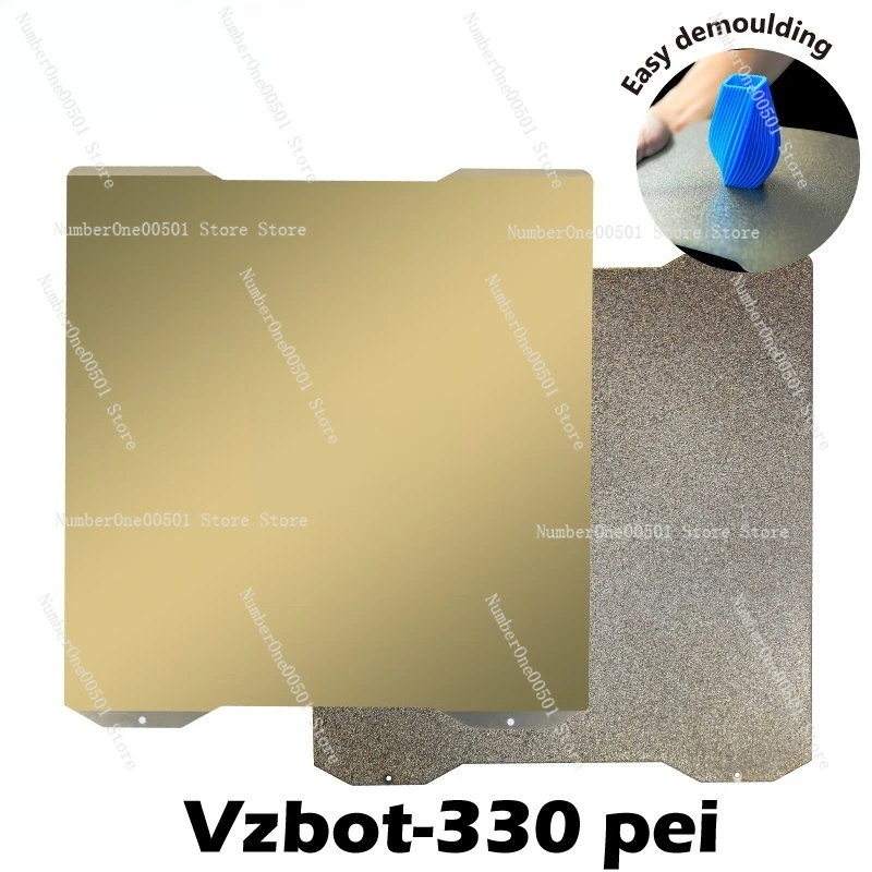 VzBoT330 Double Sided PEI Coated 3D Printer Spring Plate with Magnetic Sticker