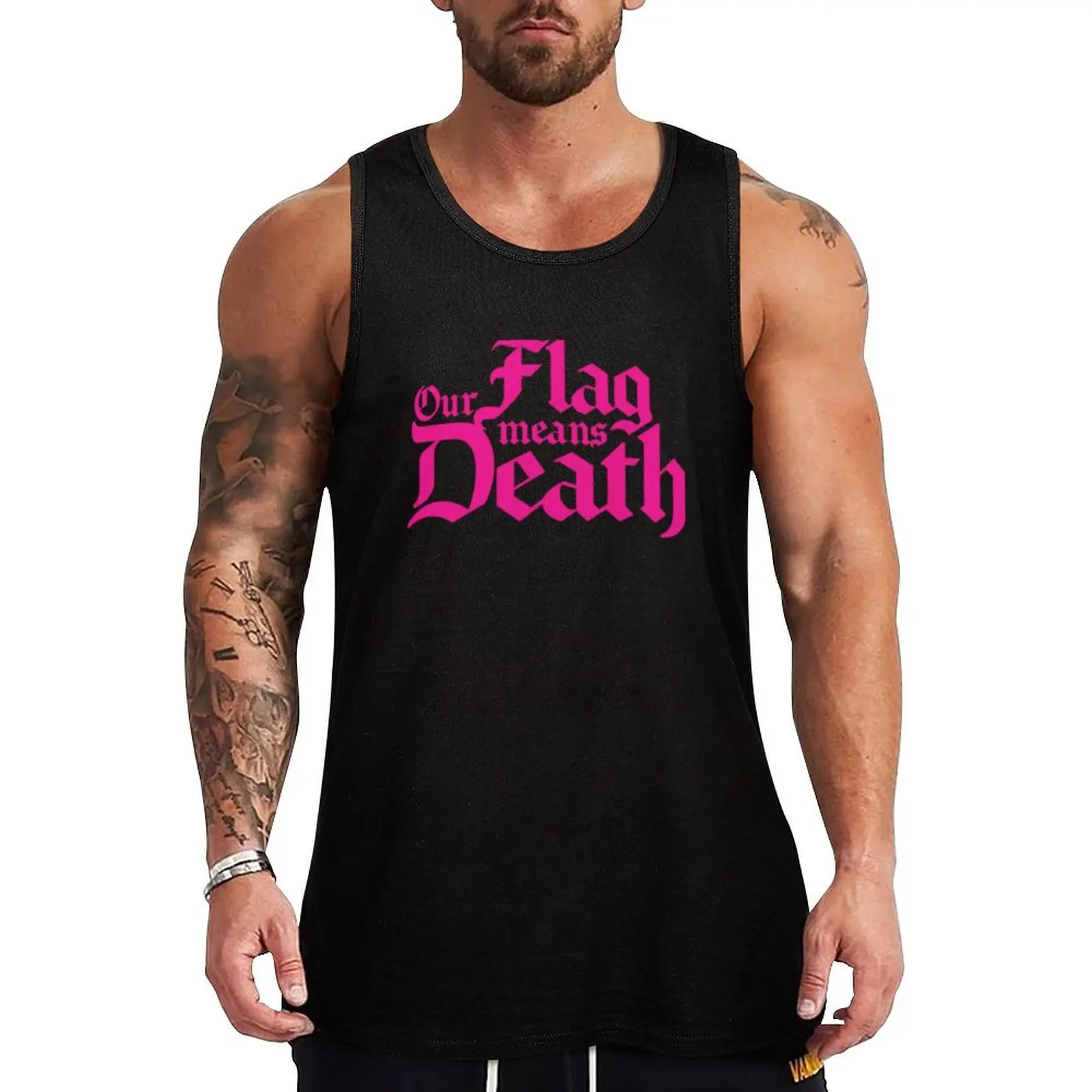 

Our Flag Means Death Logo Tank Top Casual Sleeveless Tank Top Loose Fit Daily Wear
