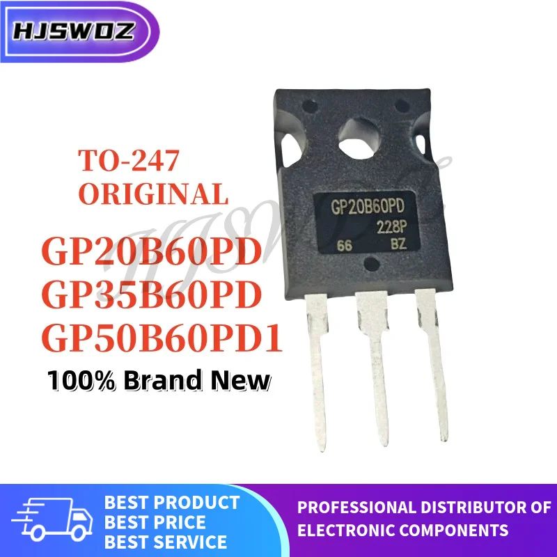 5PCS Original 100% New GP20B60PD IRGP20B60PD IRGP50B60PD1PBF IRGP50B60PD GP50B60PD1 IRGP35B60PD GP35B60PD TO-247