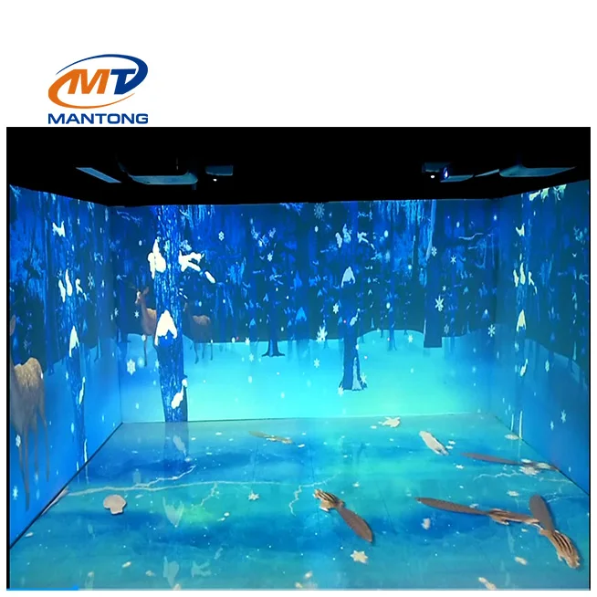 Interactive Mapping Projection Wall Floor Interactive Projection 360 Immersive Projection Experience Room