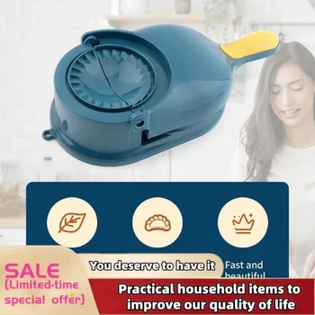 2 in1 Dumpling Maker DIY Kit Wrapper Presser Dough Pressing Ideal for Home Cooking Dough…