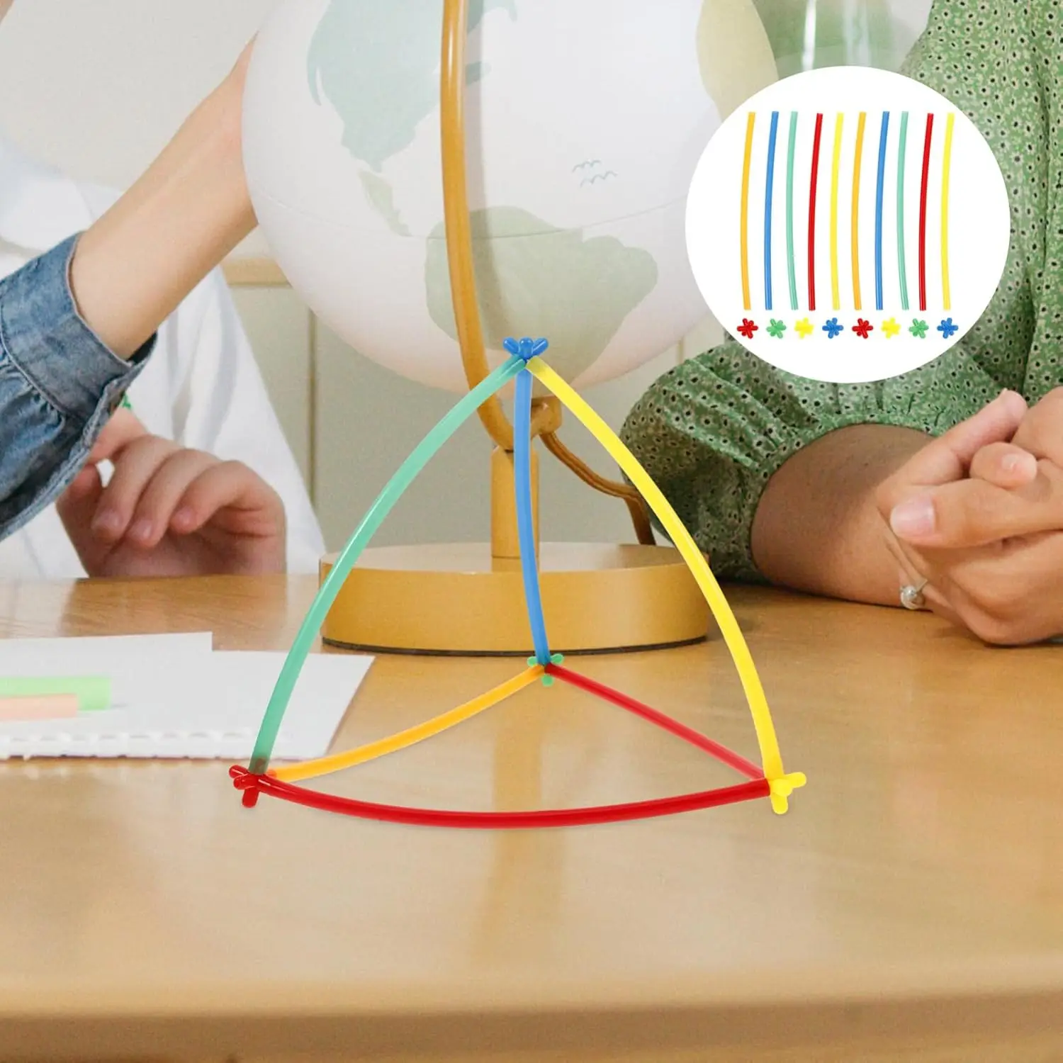 Miękkie słomki dla dzieci, klocki konstrukcyjne, inteligentne patyczki, budowa pomieszczeń, montaż kosmiczny, zabawki-puzzle DIY