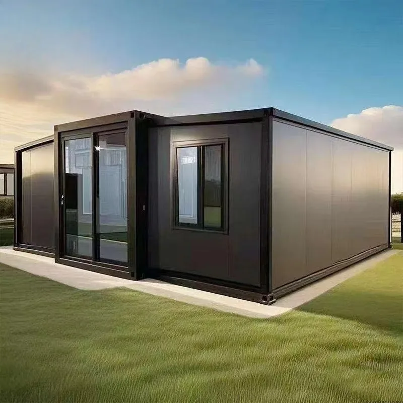 Permanent Foldable Container house reinforced frame anti aging material weatherproof cabin for long term outdoor fixed usage