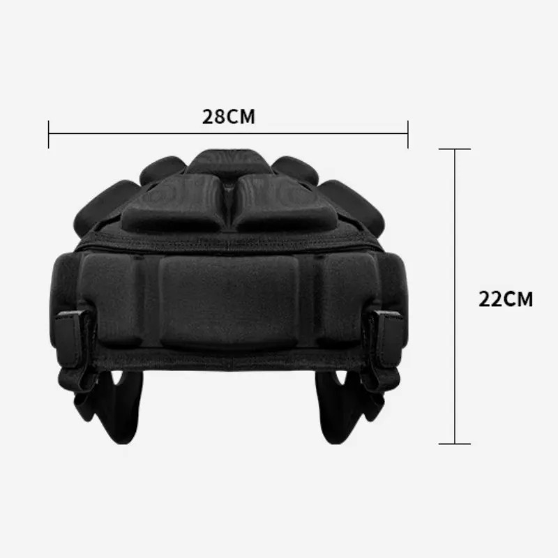 Adult Padded Soft Shell Football Helmet Anti-Collision Headgear for Sports Training Soccer Football Head Protection
