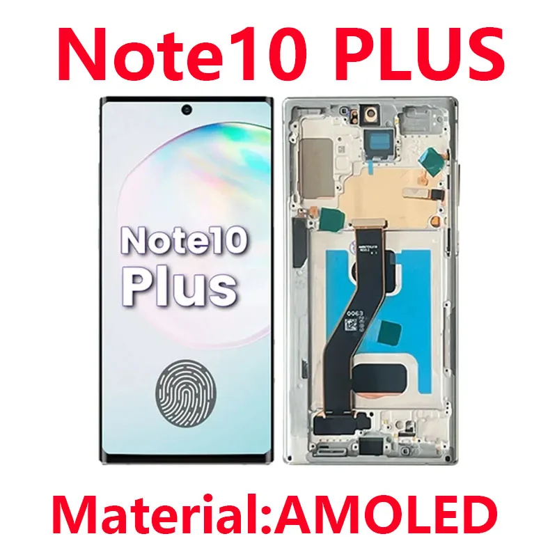 

Amoled для Samsung Galaxy note10 + Экран плюс N975 N975F N9750 Дисплей Сенсорный экран note 10 plus Замена ЖК-дисплея с рамкой