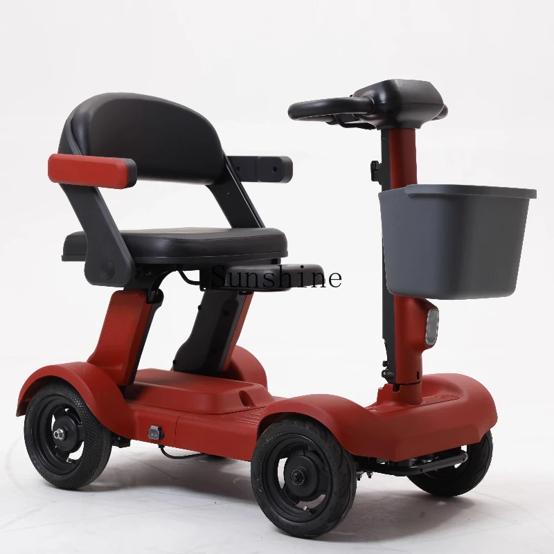 

High-end elderly electric scooter four-wheel safety power intelligent portable foldable