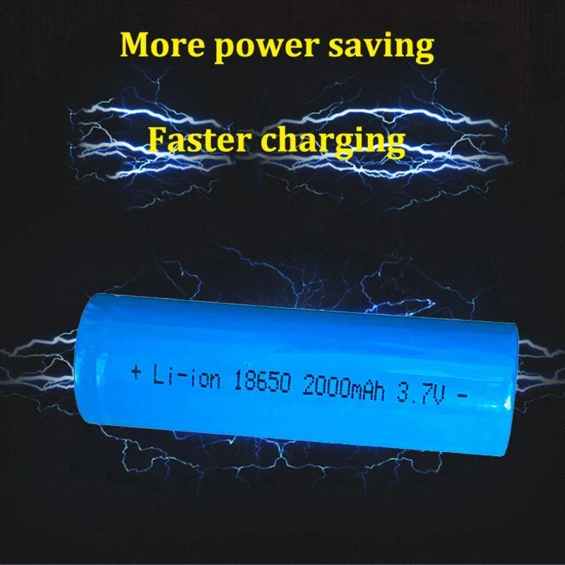 2000mAh True Capacity 18650 100% New Original 18650 Battery 3.7V Rechargeable Lithium Batteries