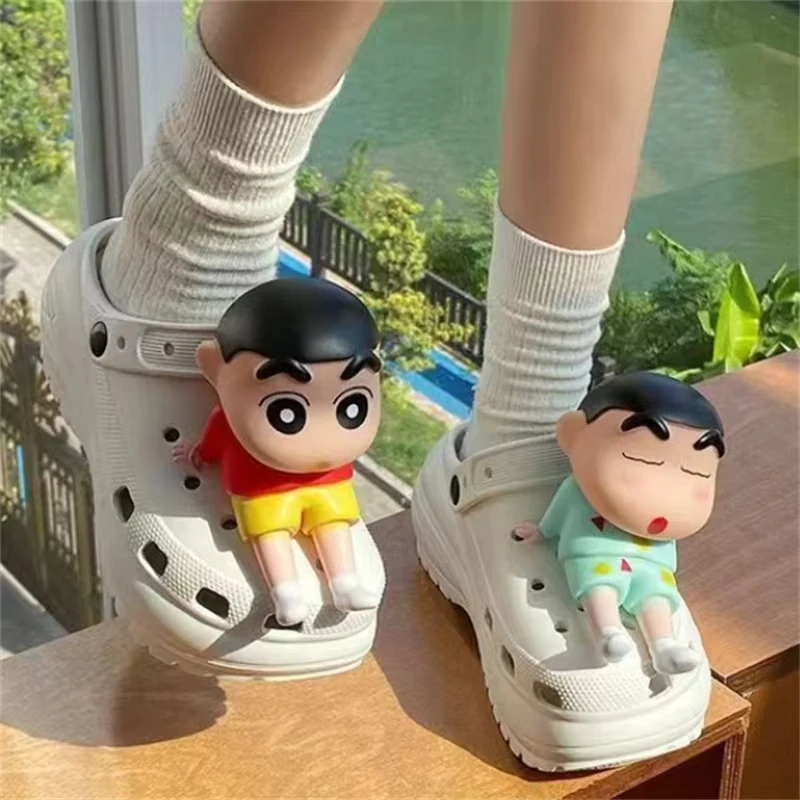 Miniso 3D Cartoon Anime Shoe Charms Funny DIY Accessories For Clogs Sandals DIY Shoe Accessories Perfect Gift For Holidays