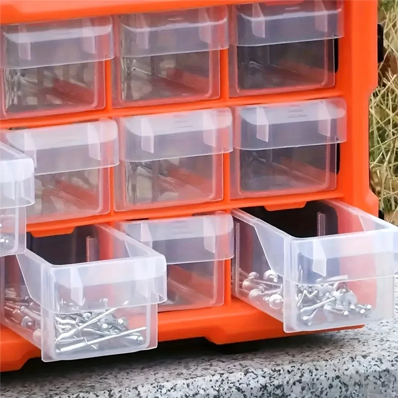 A95G Hardware Tool Partition Storage Box Nuts Bolts Screws Parts Container Electronic Products Storage Drawer Cabinet