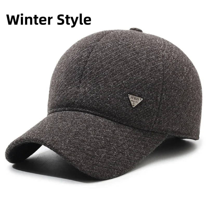 Sports Golf Hat Sun Hat Winter Autumn and winter Structured Baseball Cap for Men Women  Snapback Trucker Hat Hip Hop Male Fashio