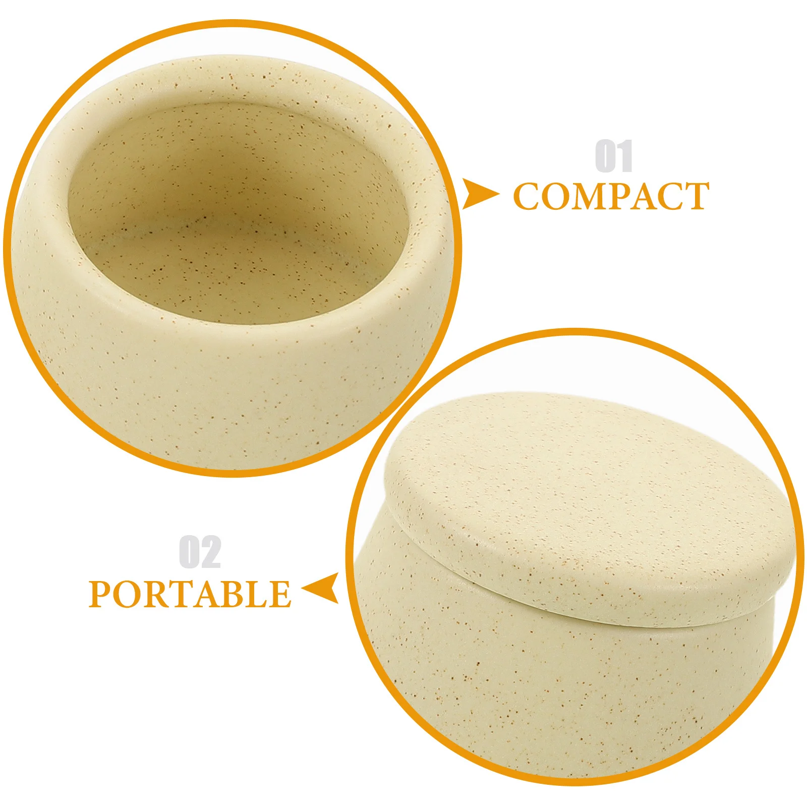 Ceramic Nail Brush Washing Cup Japanese Style High Sealing Lid Acrylic Liquid Holder Manicure Bowl Nail Art Tools Glitter Pen