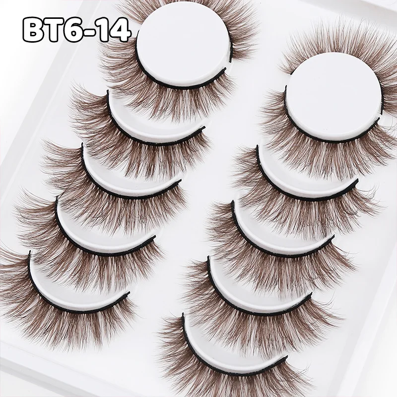 

Fake eyelash factory stable short style 6 pairs of eye support eyelashes thick natural eyelashes