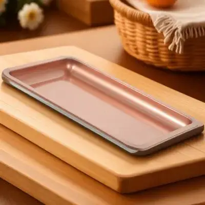 

Multi-Functional Stainless Steel Jewelry Tray for Household Storage Holder and Makeup Organizer with Stable Four