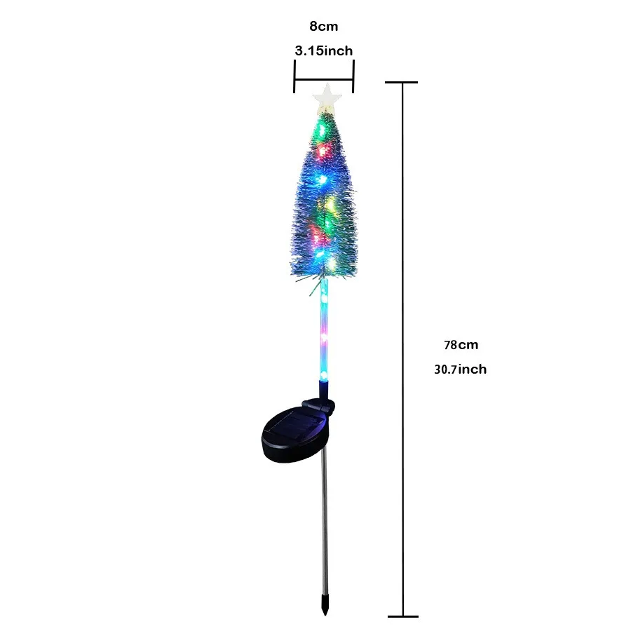 جديد الشمسية شجرة عيد الميلاد ستار مصباح ليد في الهواء الطلق مقاوم للماء الشمسية أضواء الحديقة حديقة المشهد حفلة عيد الميلاد الديكور
