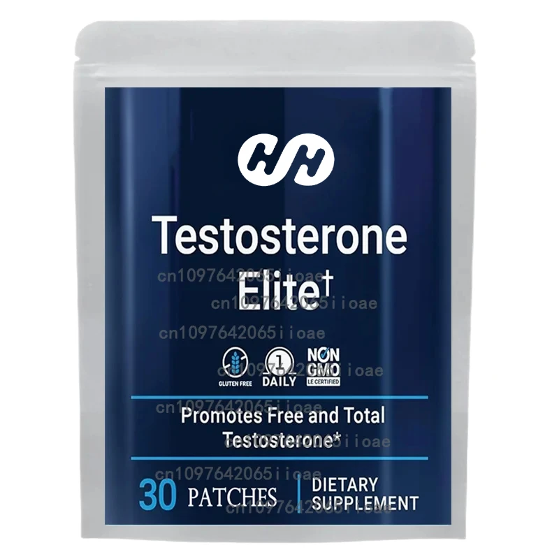 Realzador de testosterona de extensión de vida para hombres con hierba de cabra en celo, parches transdermicos de raíz de maca, resistencia energética, 30 parches