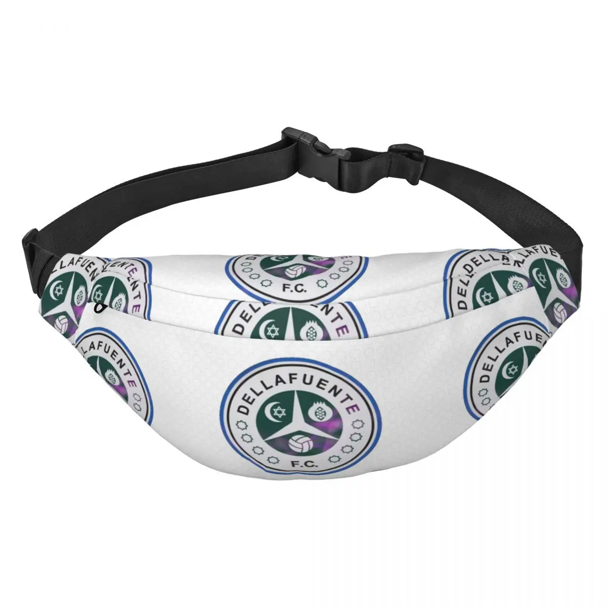 Casual Dellafuente FC Fanny Pack for Cycling Camping Women Men Hip Hop Rock Sling Crossbody Waist Bag Phone Money Pouch