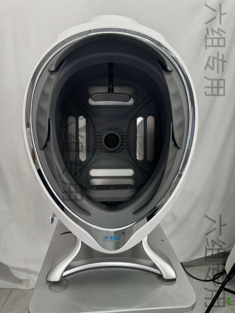 محلل صور الجلد ثلاثي الأبعاد Ai مقاس 21.5 بوصة بكسل عالي الوضوح مسح الوجه بالكامل متعدد الطيف كشف رطوبة فروة الرأس