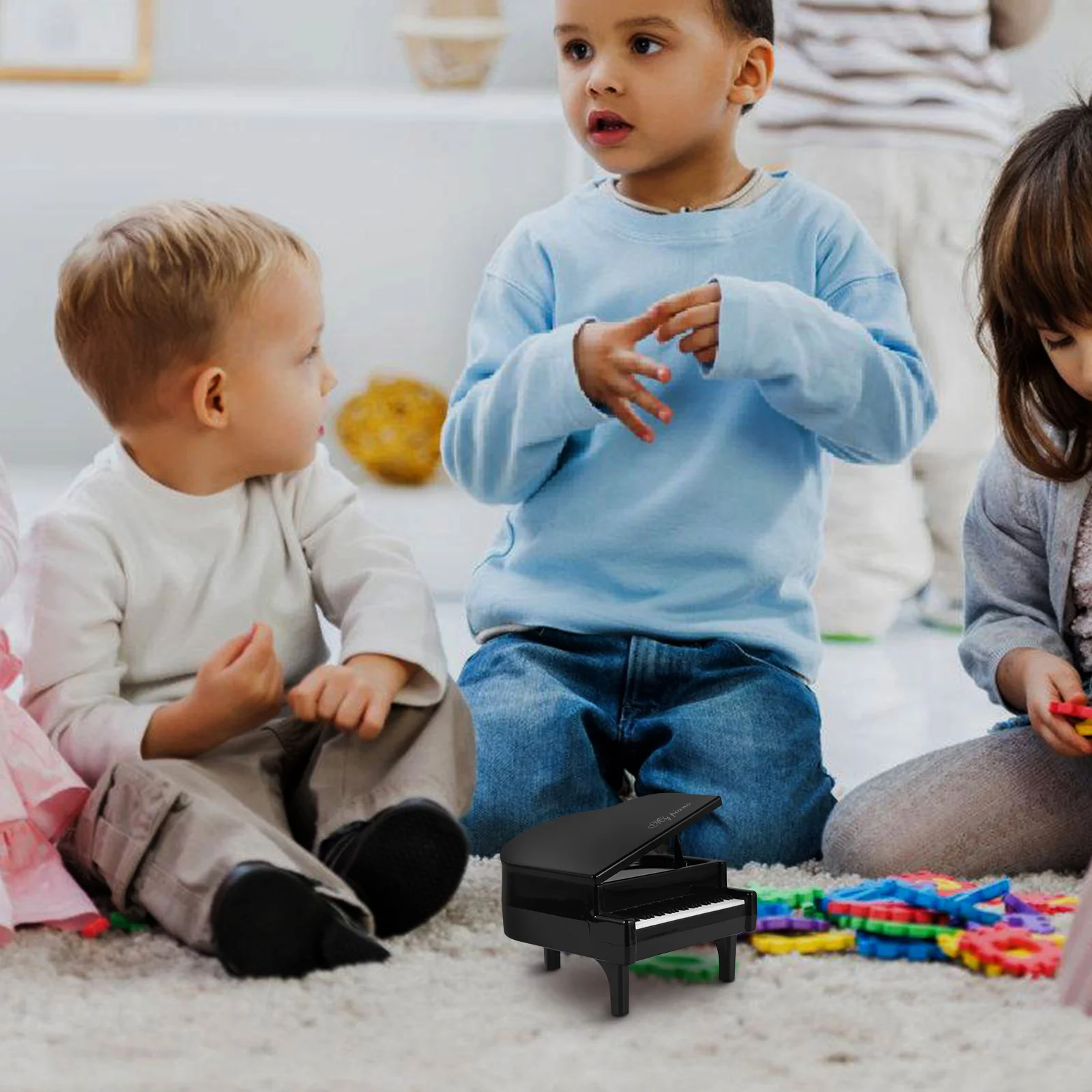 

Piano Coin Bank Large Capacity Unbreakable Money Pot Creative Saving Jar Decorative Tabletop Craft Piano Shaped Storage